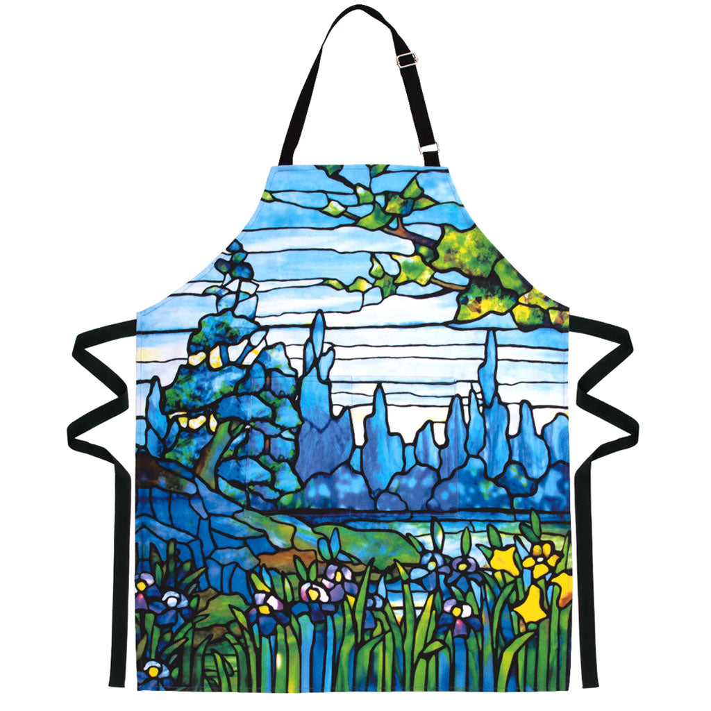 Louis Comfort Tiffany Iris Landscape Apron