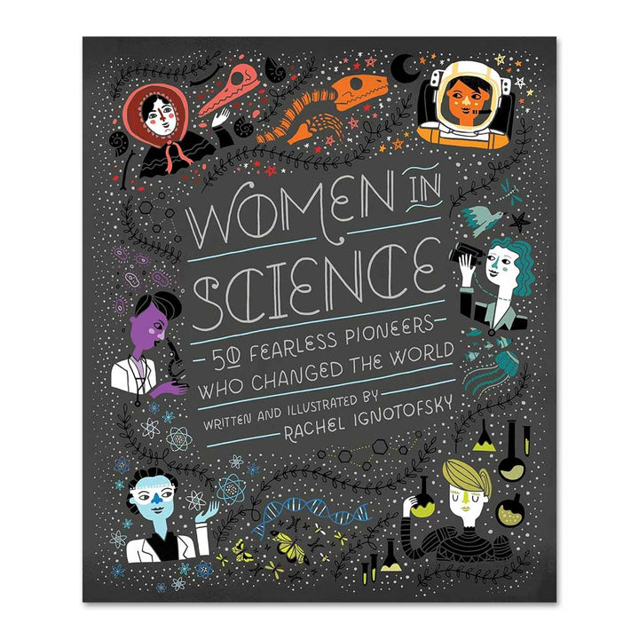 Illustrated book featuring 50 influential women in science.