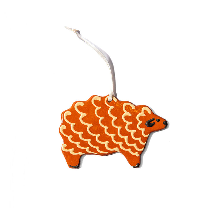 Redware Sheep Ornament