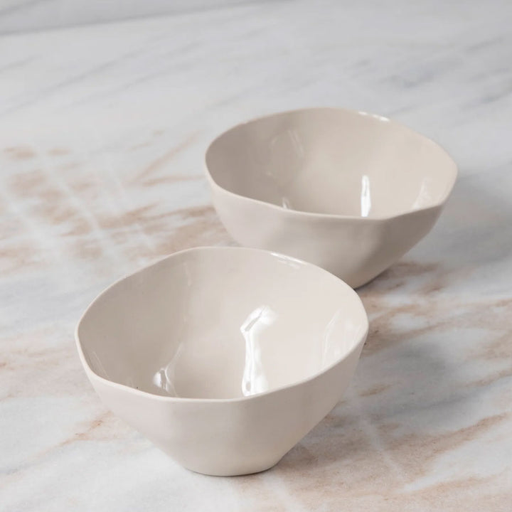 Tam Stoneware Pinch Bowl - Pearl
