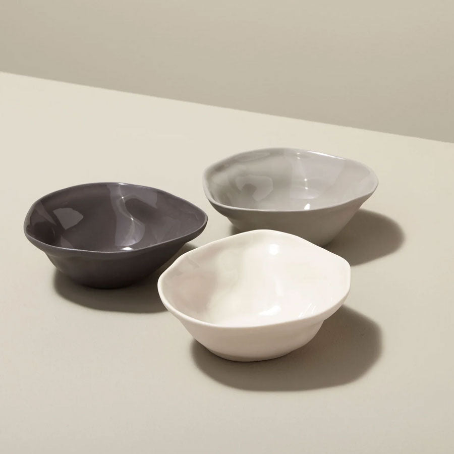 Tam Stoneware Pinch Bowl - Pearl