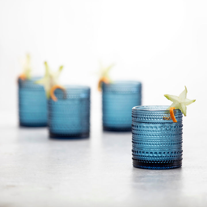 Jupiter Old Fashioned Glass - Cornflower