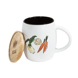 Garden Vegetable Mug with Topper