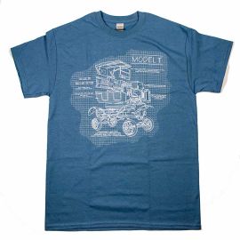 Adult Model T Blueprint T-Shirt