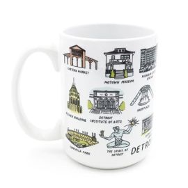 Detroit Landmarks Mug