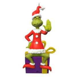 Grinch Peekbuster Motion Activated Ornament