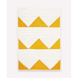 Mustard Triangle Throw Blanket