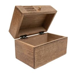 Carved Wood Recipe Box